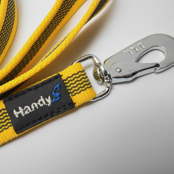 Keltainen 20 mm HandyS Grip -hihna BGB 1 -lukolla